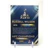 Image 2 : 2014 RUSSEL WILSON SIGNED PANINI SUPER BOWL CARD NO. 1