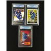 Image 1 : LOT OF 3 UPPER DECK AND O-PEE-CHEE HOCKEY CARDS (GCG GRADED 9.5-10)