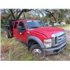 Image 7 : 2008 Ford F550 XLT SD Crew Cab 12' Flatbed Truck