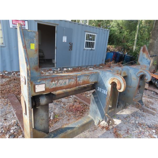 JB Model 724J  9'  Loader Fork Attachment w/9" Spindle Attachment