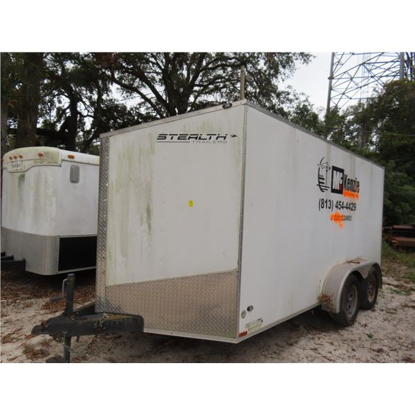 2015 Stealth Enterp. T/A Enclosed V-Nose Trailer - Vin # 52LBE1421FE032697