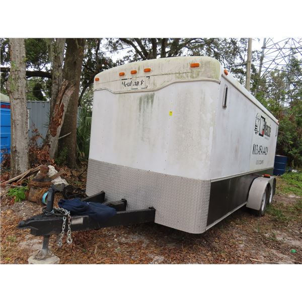 2000 Haum T/A 16' Enclosed Trailer w/Ramp & Side Door - Vin