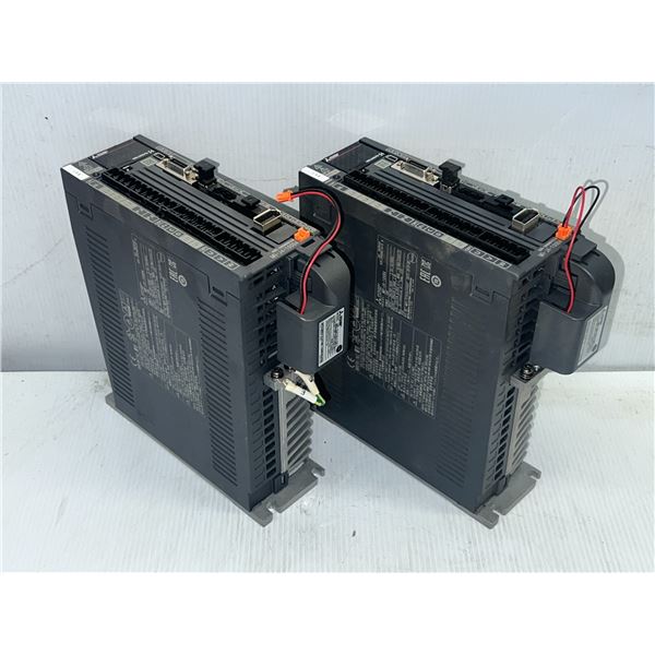 (2) Mitsubishi #MR-J4-100B4 AC Servo Drives