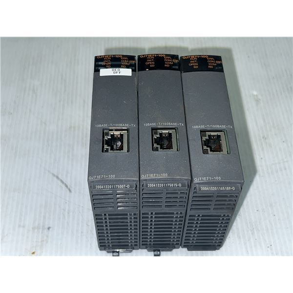 (3) Mitsubishi #QJ71E71-100 Ethernet I/F Units