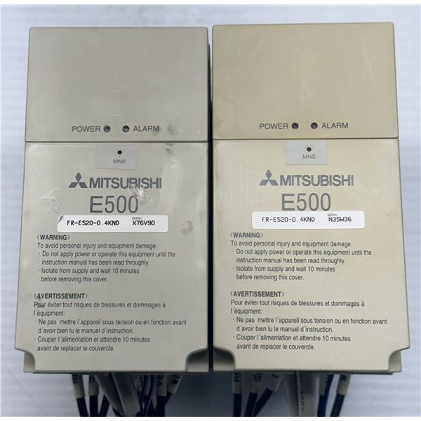 (2) Mitsubishi #FR-E520-0.4KND Inverters