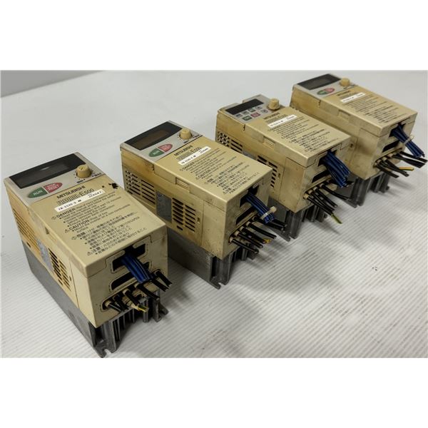 (4) Mitsubishi #FR-E520-0.4K Inverter
