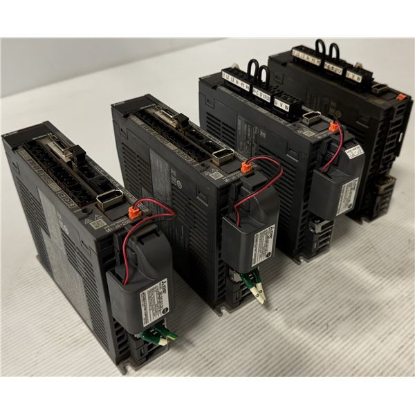 (4) Mitsubishi #MR-J4-20B AC Servo Drives