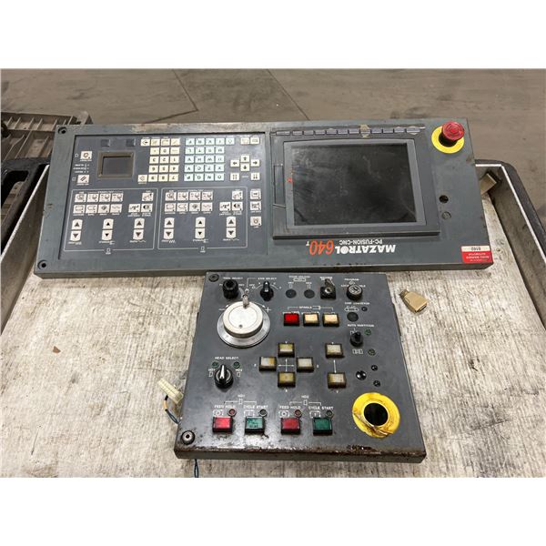 Lot of (2) Mitsubishi / Mazak Control Panels