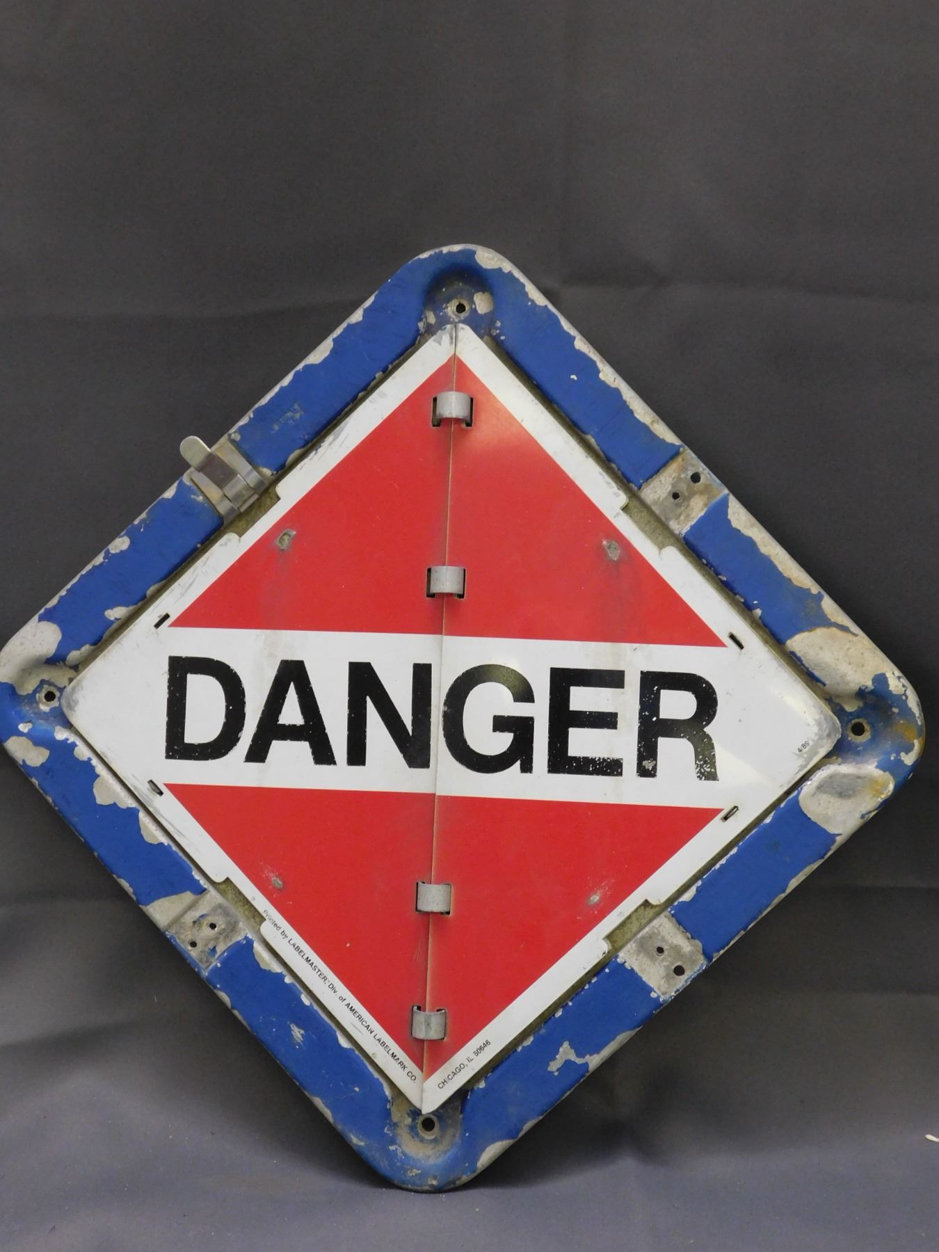 Metal Flip Placard Labelmaster Truck / Trailer Sign