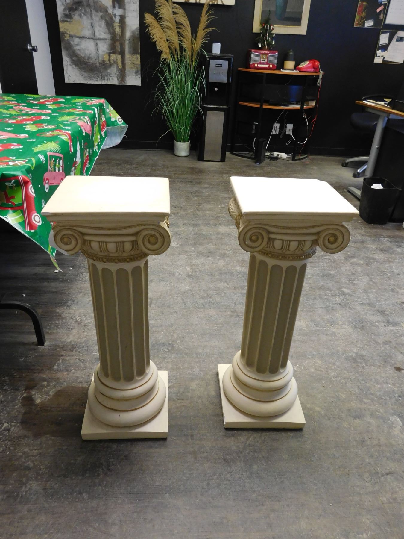 Pair of Greek Roman Style Columns Pillars