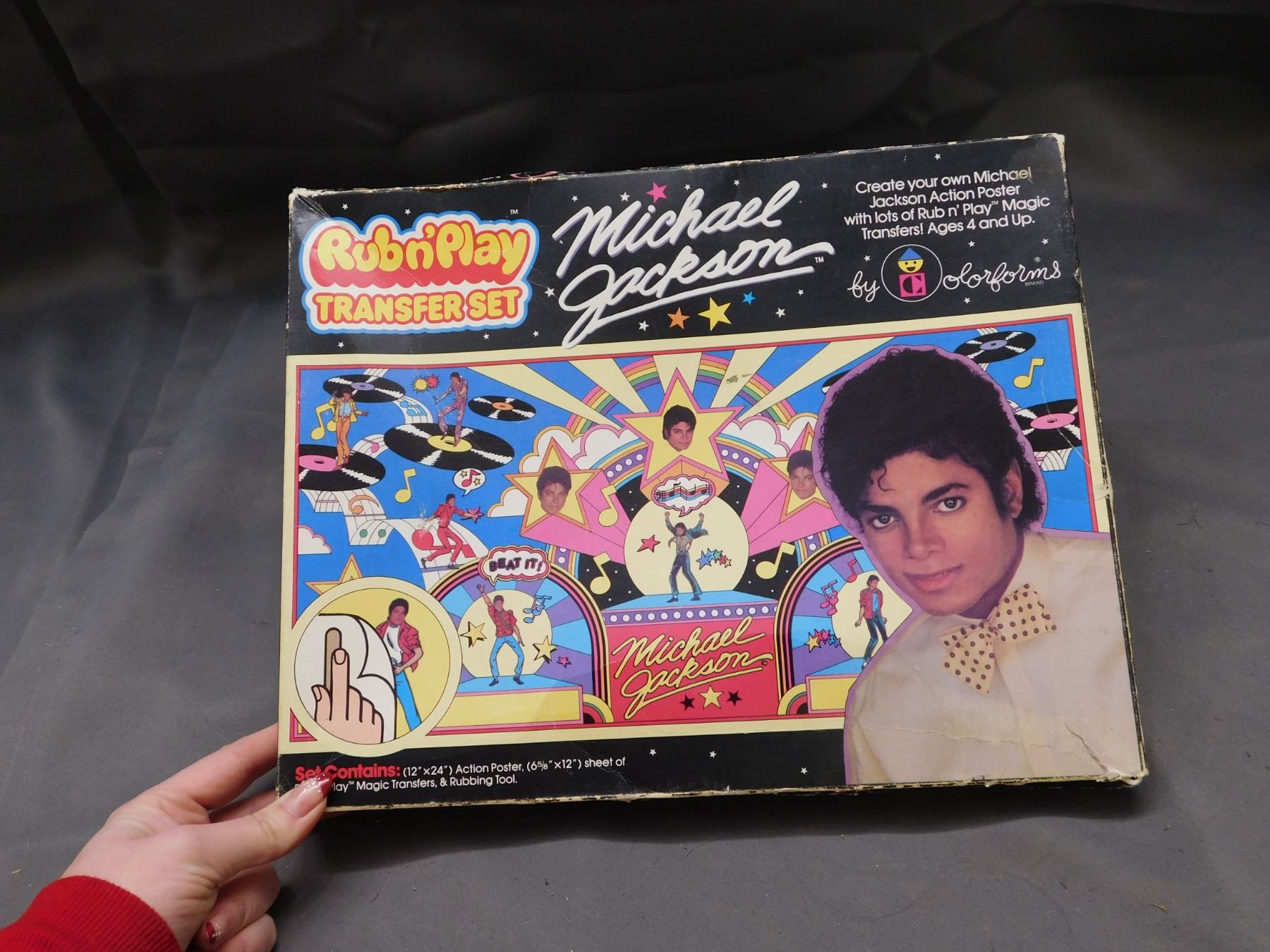 Rub-n-Play Michael Jackson Transfer Set (new)