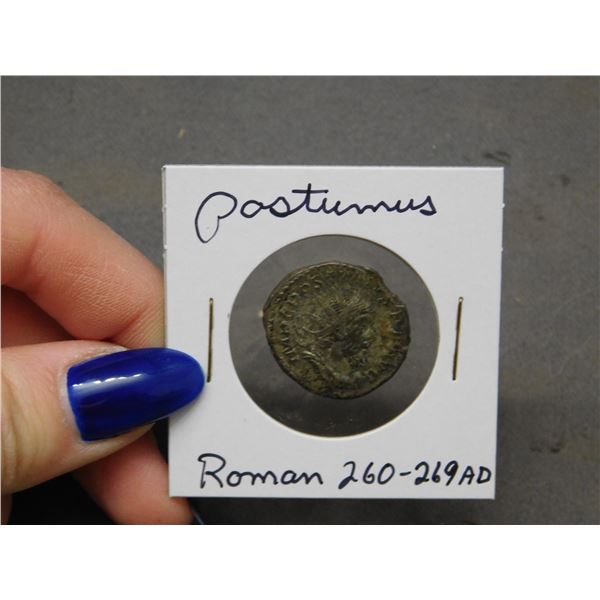 Authentic Ancient Roman Postumus 260-269 AD Bronze Coin