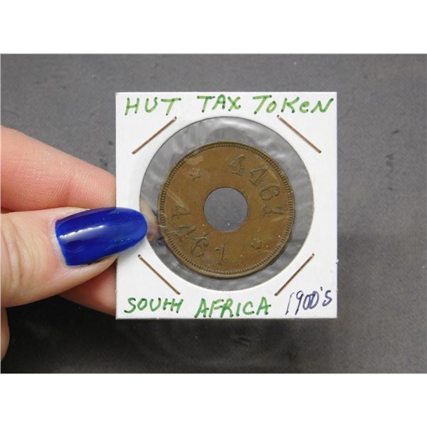 1900s South Africa Hut Tax Token
