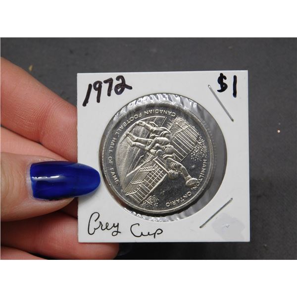 1972 Grey Cup Canadian Football Hall of Fame Medallion