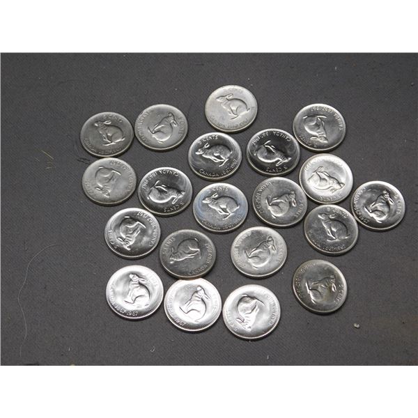 20 Uncirculated 1967 Canada Nickels