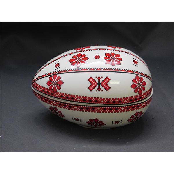 Pysanky Decorated Egg Container 6"