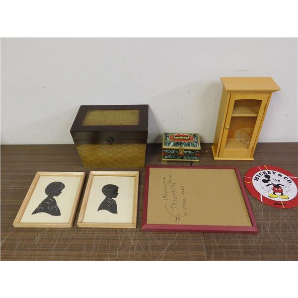7pcs END OF THE RUN Pictures, Frame, Jewelry Display, Coin Bank, Mickey Mouse