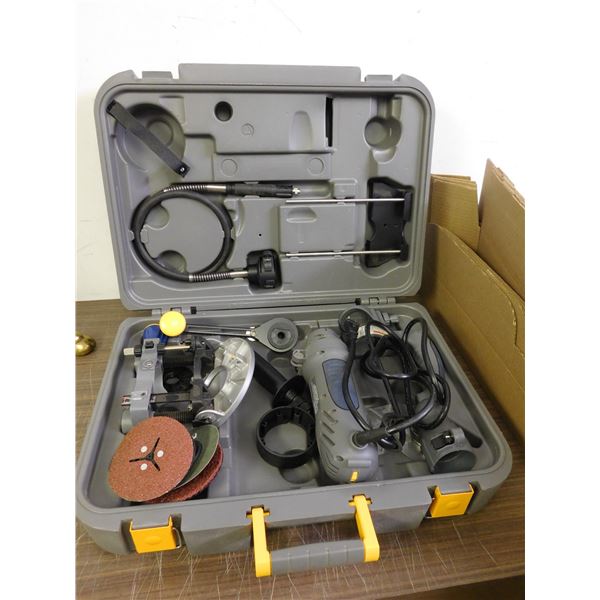 Mastercraft Maximum Spin Saw AC Rotary Trim Cutter Electric w Accessories & Case *works*