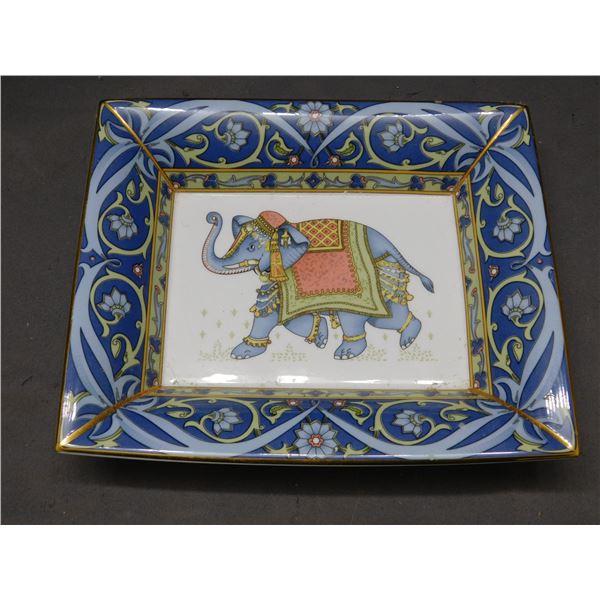 Wedgwood Blue Elephant Made in England Bone China Tray