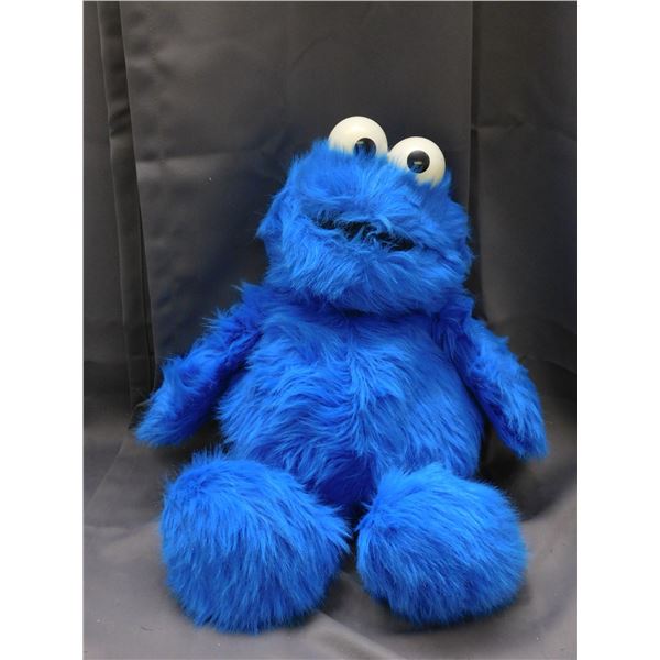Vintage Large Hasbro Softies Sesame Street Cookie Monster w Shaker Eyes Plush Toy 1985