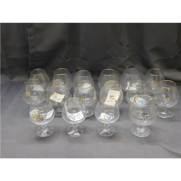 Lot of 16 Petro Canada Olympics Brandy Snifters Glasses and Monogram Glasses