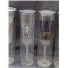Image 3 : Lot of 5 Millennium 2000 Champagne Glasses