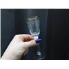Image 2 : 40pcs Gold Rim Clear Floral Pattern Glassware Bar Ware Crystal Stem Ware Unmarked