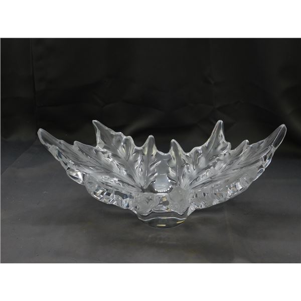 Lalique France Frosted Crystal Champes Elysees Bowl Clear *damage*