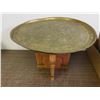 Image 2 : Elephant Side Table Wooden Base and Copper Plate Top