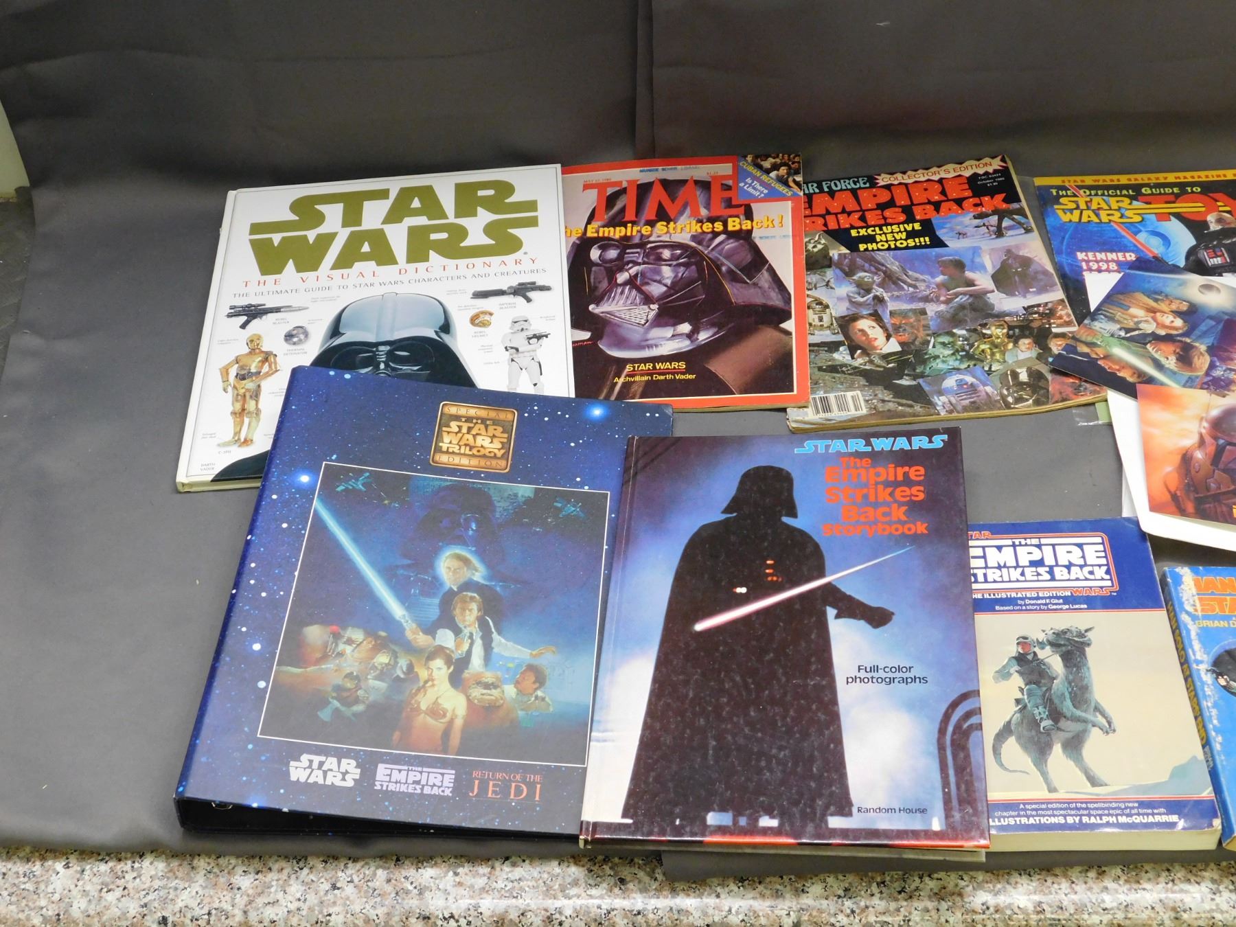 Lot of Vintage Star Wars Books, Magazines, Comic Printouts, Storybooks ...