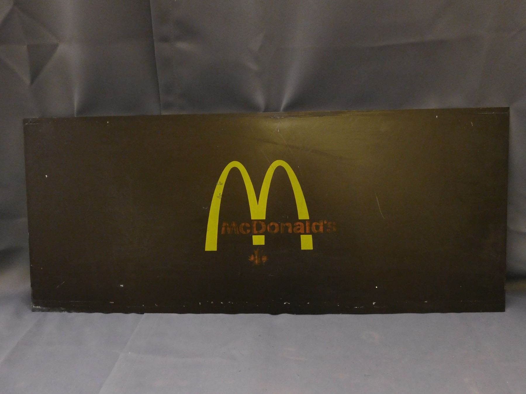 Vintage Metal Mcdonald's Canada Metal Sign 30.5
