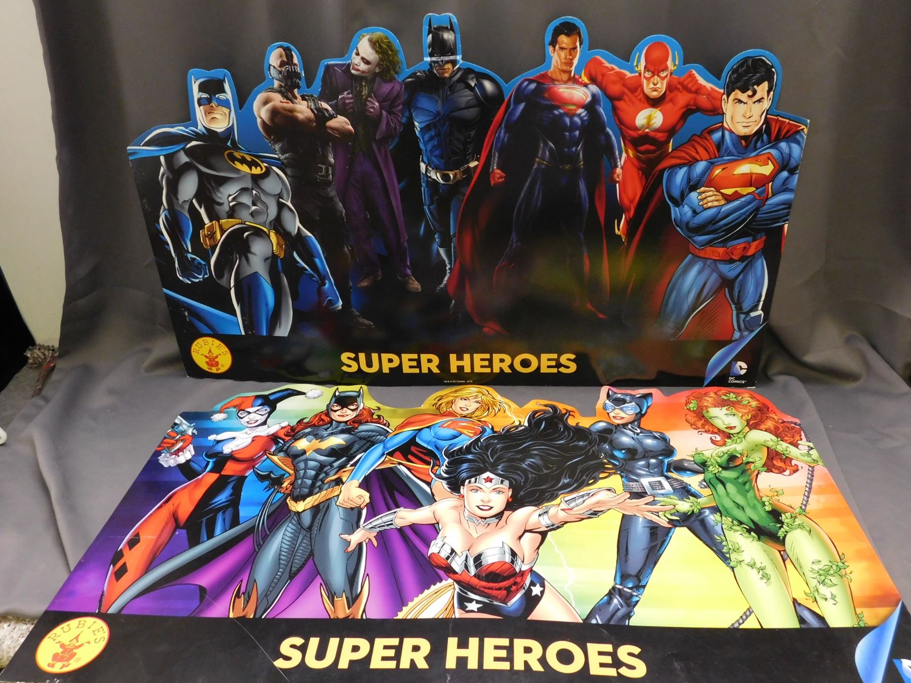 Pair of Store Display Banners RUBIES Costume Advertising Posters