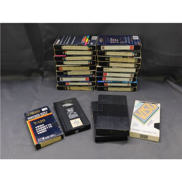 Lot of 23 Recorded VHS Tapes