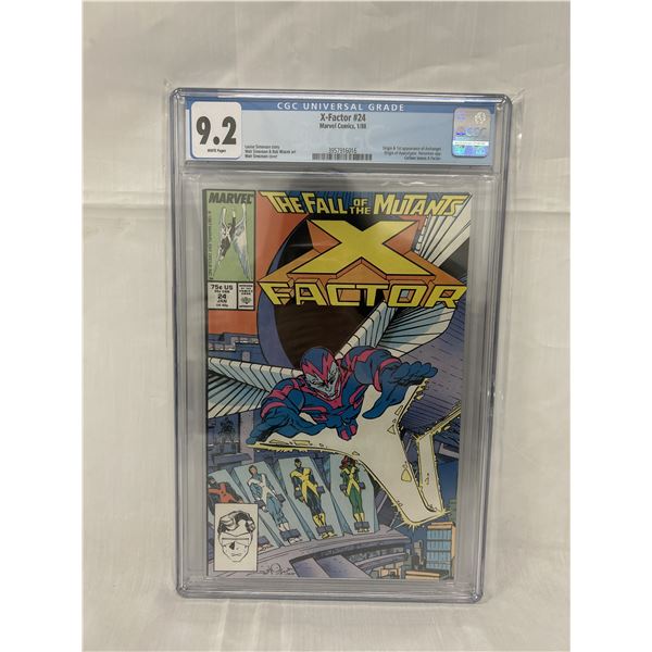 9.2 X-Factor #24 Marvel Comics 1/88 CGC Universal Grade
