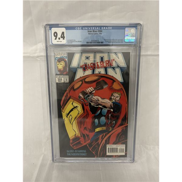 9.4 Iron Man #304 Marvel Comics 5/94 CGC Universal Grade