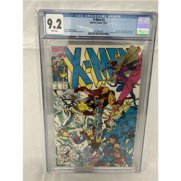 9.2 X-Men #3 Marvel Comics 12/91