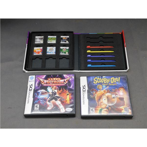 Lot of Nintendo DS Games 5 Games, Stylus Pack