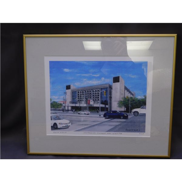Artist Signed and Numbered Print Winnipeg Centennial Concert Hall by Enzo Cilia