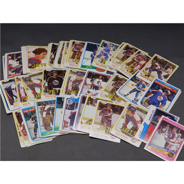Lot of Vintage Winnipeg Jets NHL Cards 1981 OPC