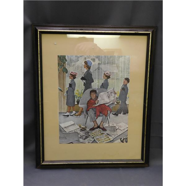 Norman Rockwell Framed Art Print 18" x 22"