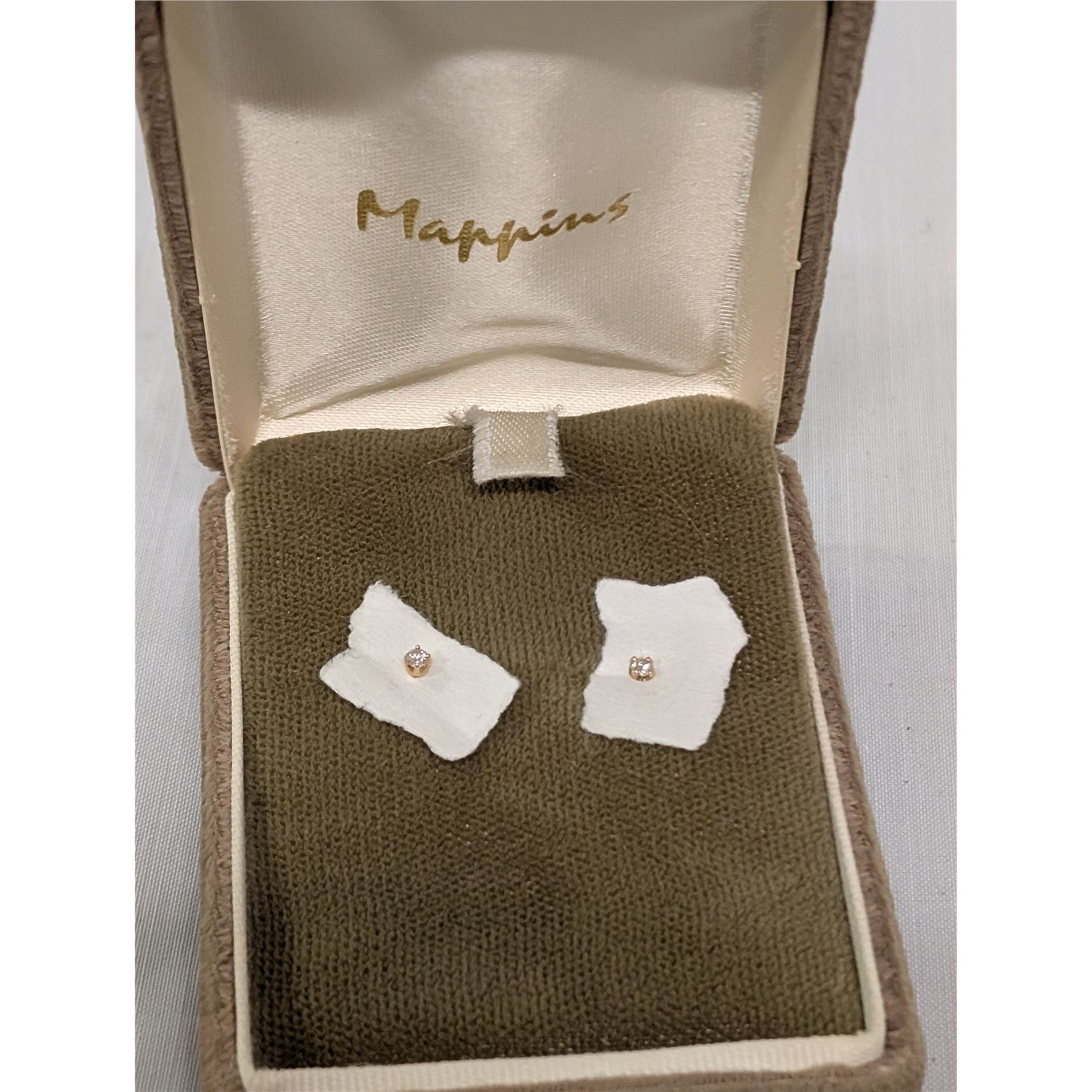 FORCE 10 FULL DIAMOND STUD EARRINGS MINI MODEL