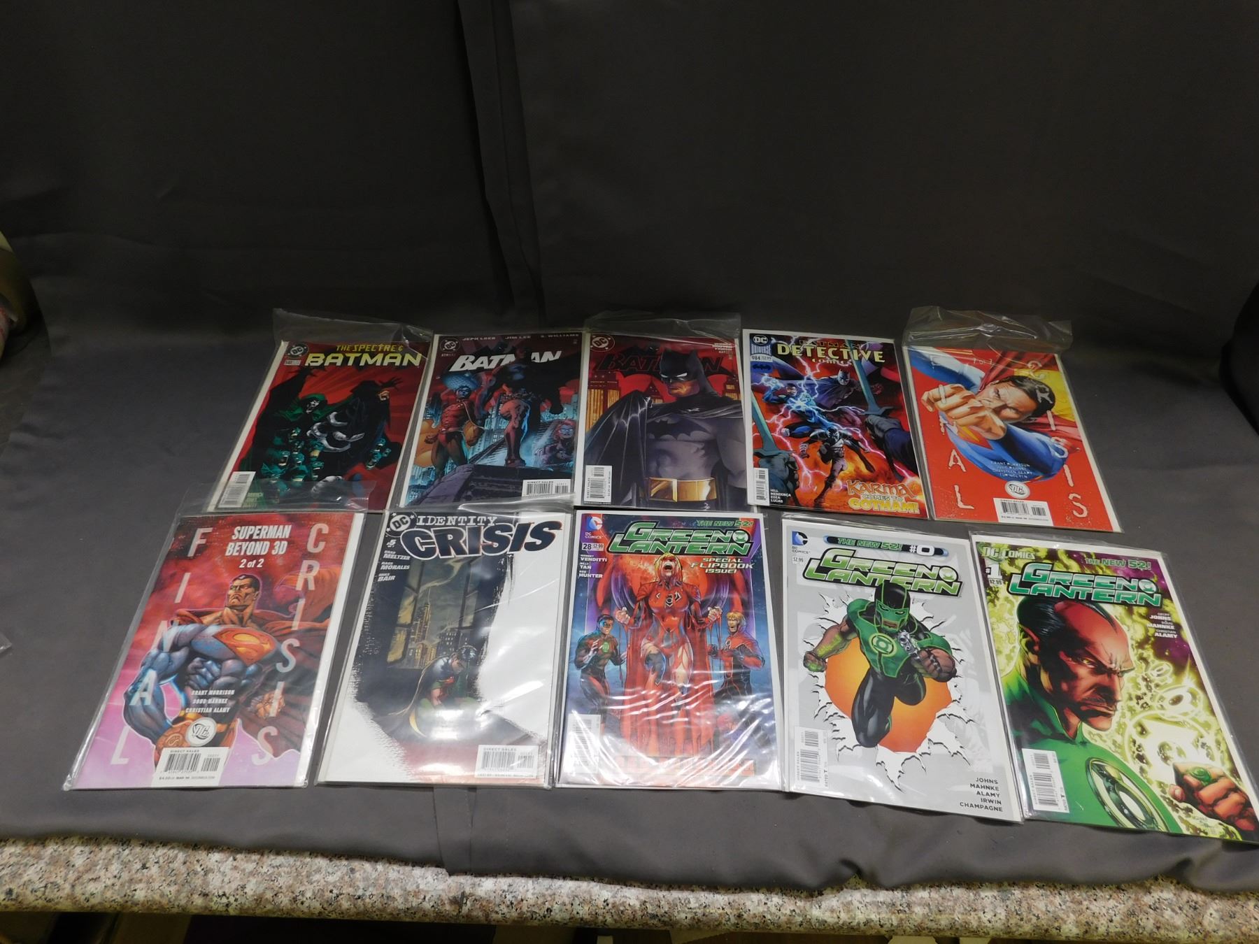 Lot of 10 Modern DC Comics Minor Keys, Batman, Final Crisis, Green Lantern