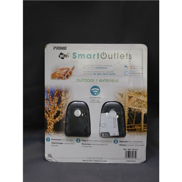 Prime WiFi Smart Outlets Outdoor / Exterior Outlet Control Pack NEW/RETURN