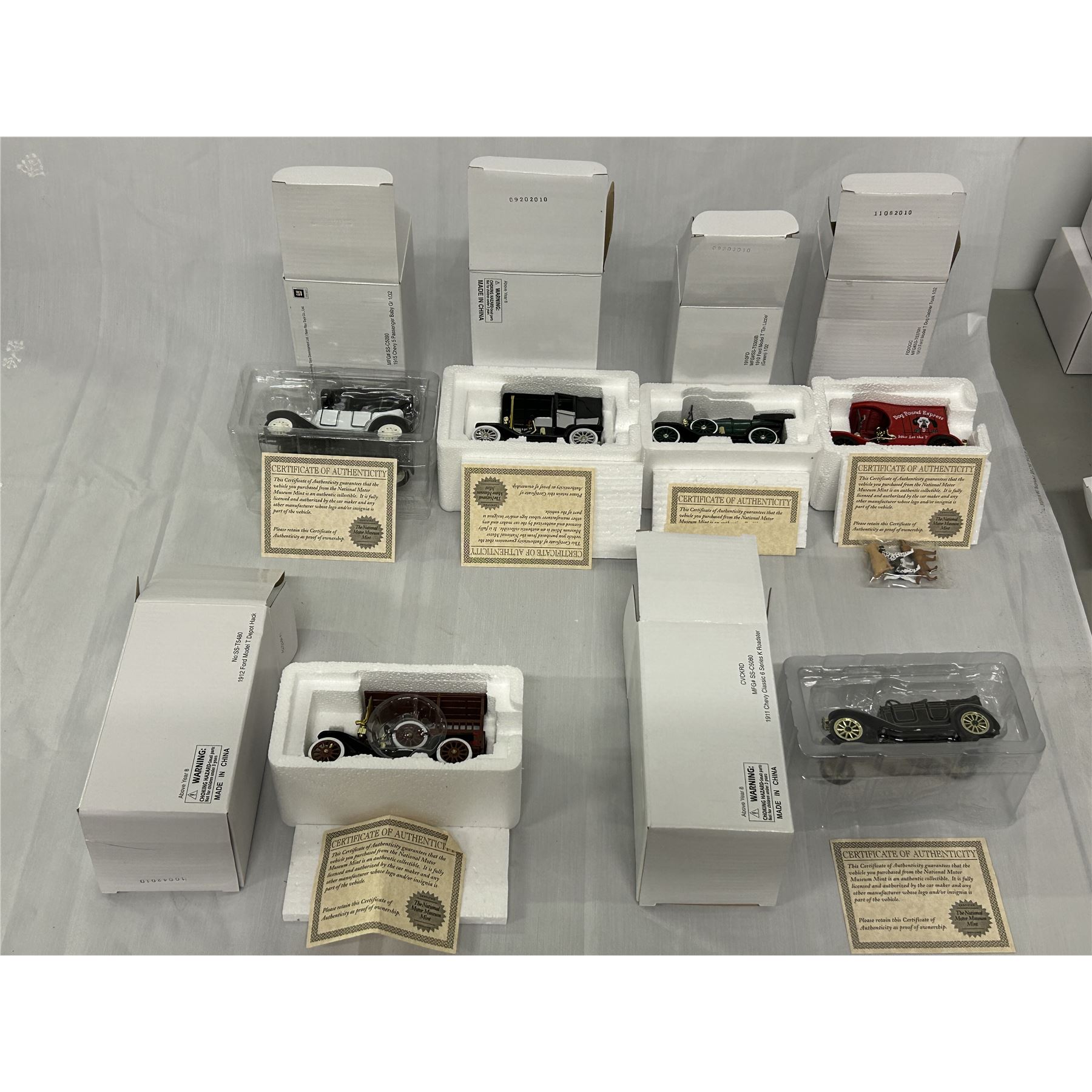 Lot of 6 1910’s National Motor Museum Mint 132 Die Cast Cars