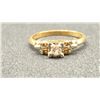 Image 2 : 14K+ LADIES RING SET WITH DIAMONDS (CENTER 0.12CT) & THREE 14K LADIES WEDDING RINGS (TOTAL 7.8G)