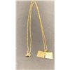 Image 1 : 18K CHAIN (31") WITH 14K PENDANT (11.1G)
