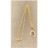Image 2 : 18K CHAIN (18") WITH 10K PENDANT SET WITH SAPPHIRE &14K CHAIN (18") WITH 18K PENDANT SET WITH DIA...