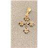 Image 2 : THREE 14K+ PENDANTS, ONE WITH SAPPHIRE (4.9G)