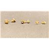 Image 1 : THREE PAIRS 14K EARRINGS WITH ASSORTED SETTINGS (2.6G)