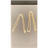 Image 1 : 10K TRI-COLOR CHAIN (17.5") & 18K CHAIN (20", 12.4G)